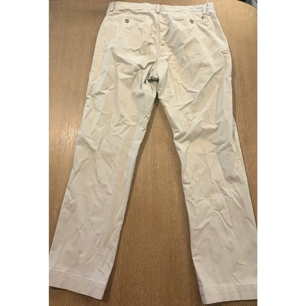 Polo Ralph Lauren Mens 34x32‎ Stretch Classic Fit Chino Pants Cotton Light Khaki